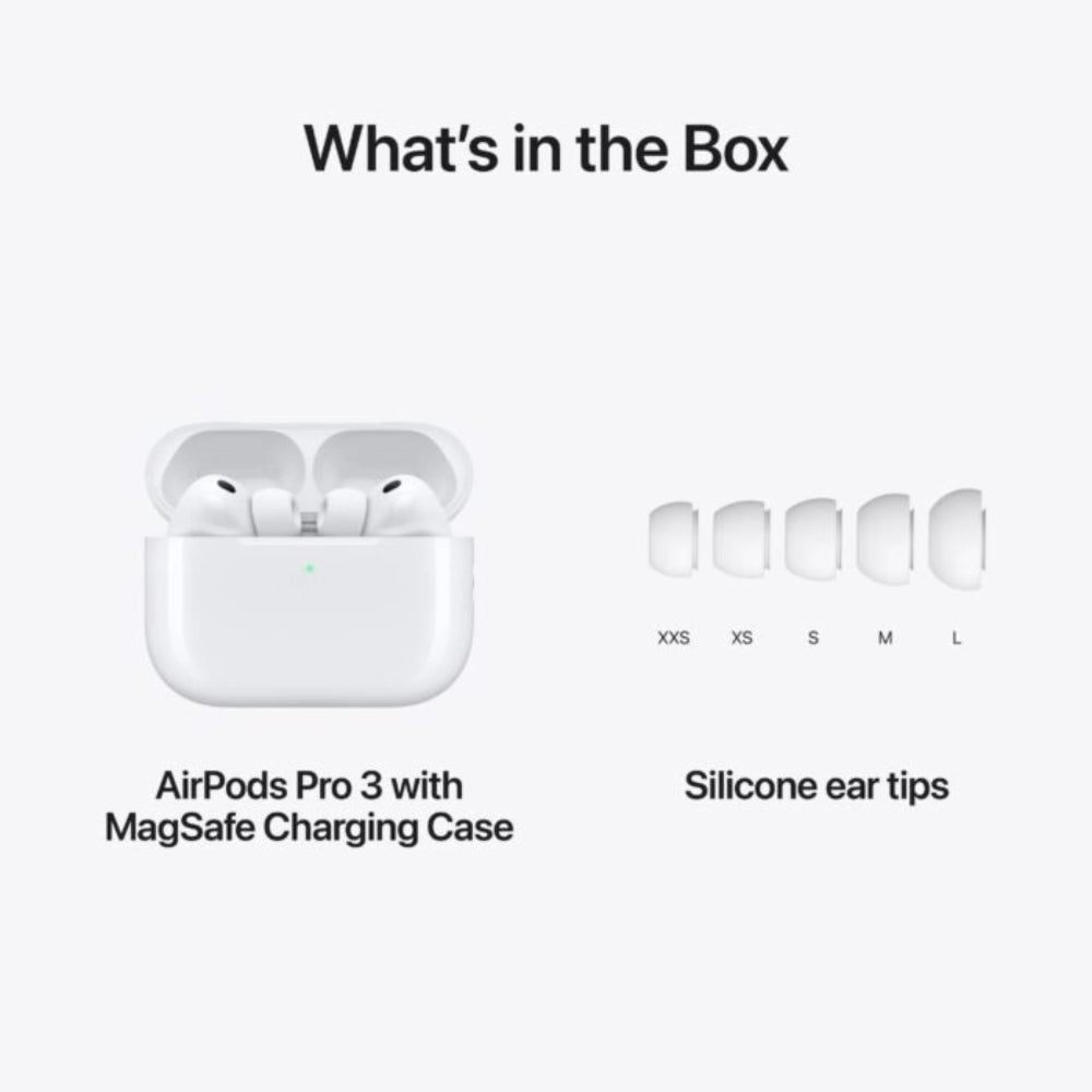 Apple AirPods Pro 3 (3rd Generation) Wireless Earbuds – Bluetooth 5.3, USB-C MagSafe Charging Case