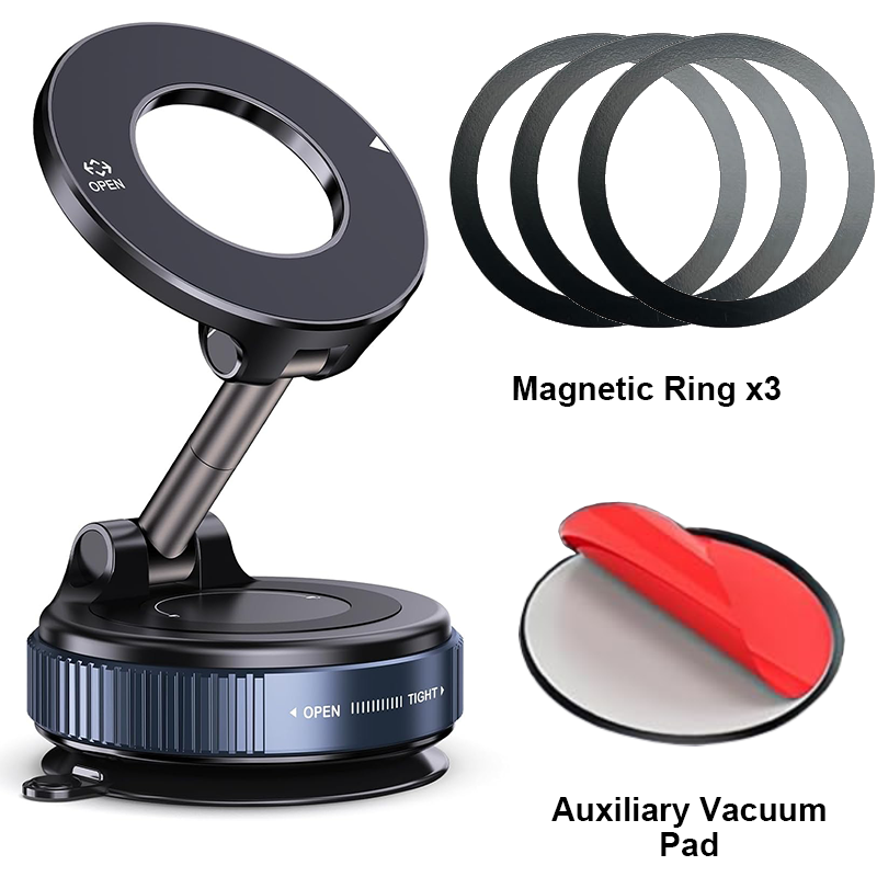 Magnetic Car Phone Holder 360° – Strong Grip Mount