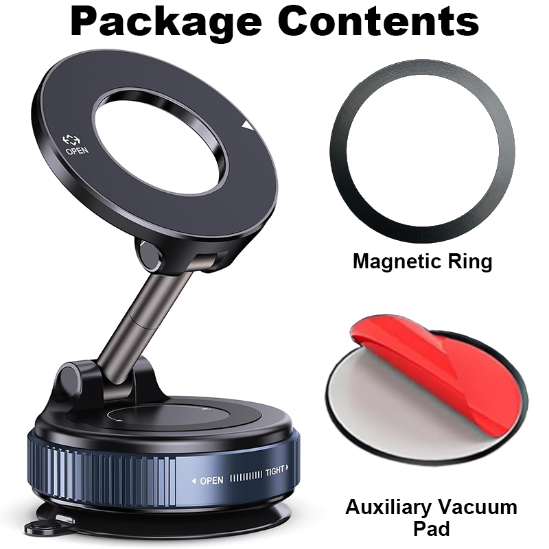 Magnetic Car Phone Holder 360° – Strong Grip Mount