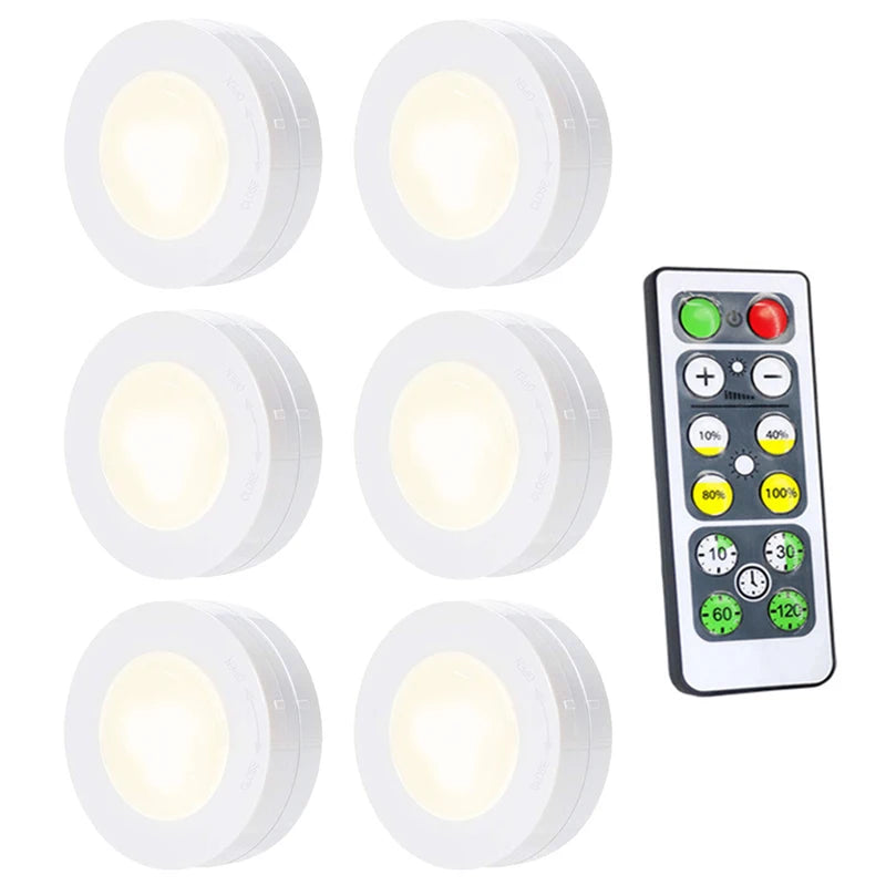 Pack of 3 Wireless LED Night Lights with Remote Control – Ultra-Bright