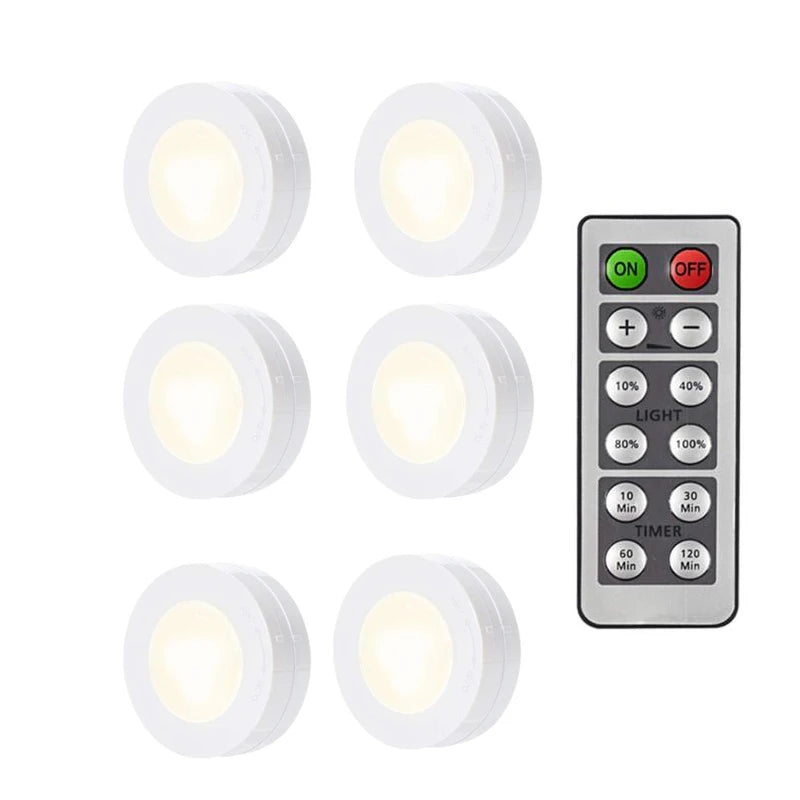 Pack of 3 Wireless LED Night Lights with Remote Control – Ultra-Bright