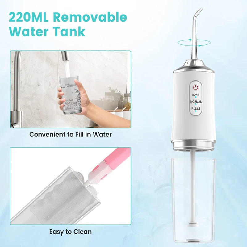 Portable Water Flosser for Fresh Breath & Deep Teeth Cleaning