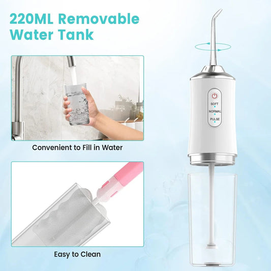 Portable Water Flosser for Fresh Breath & Deep Teeth Cleaning