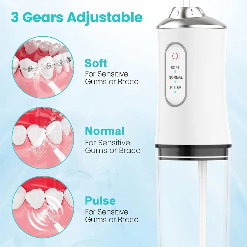 Portable Water Flosser for Fresh Breath & Deep Teeth Cleaning