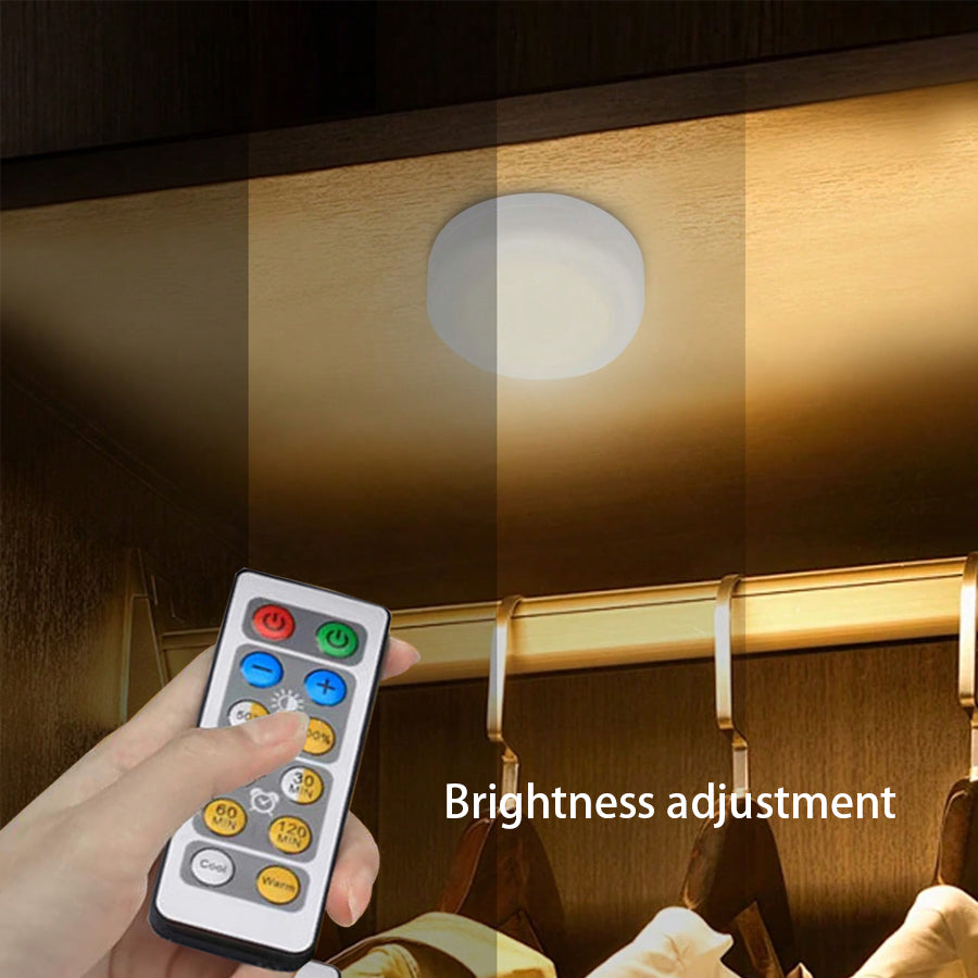 Pack of 3 Wireless LED Night Lights with Remote Control – Ultra-Bright