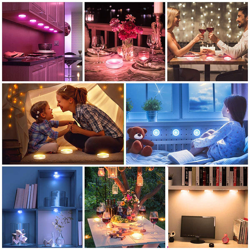 Pack of 3 Wireless LED Night Lights with Remote Control – Ultra-Bright