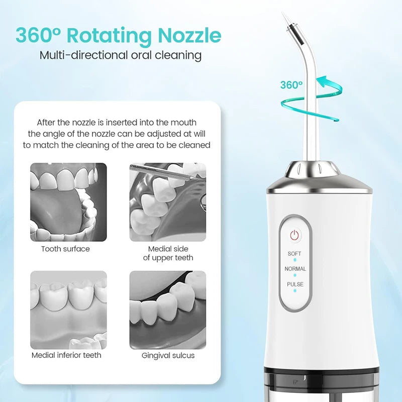 Portable Water Flosser for Fresh Breath & Deep Teeth Cleaning