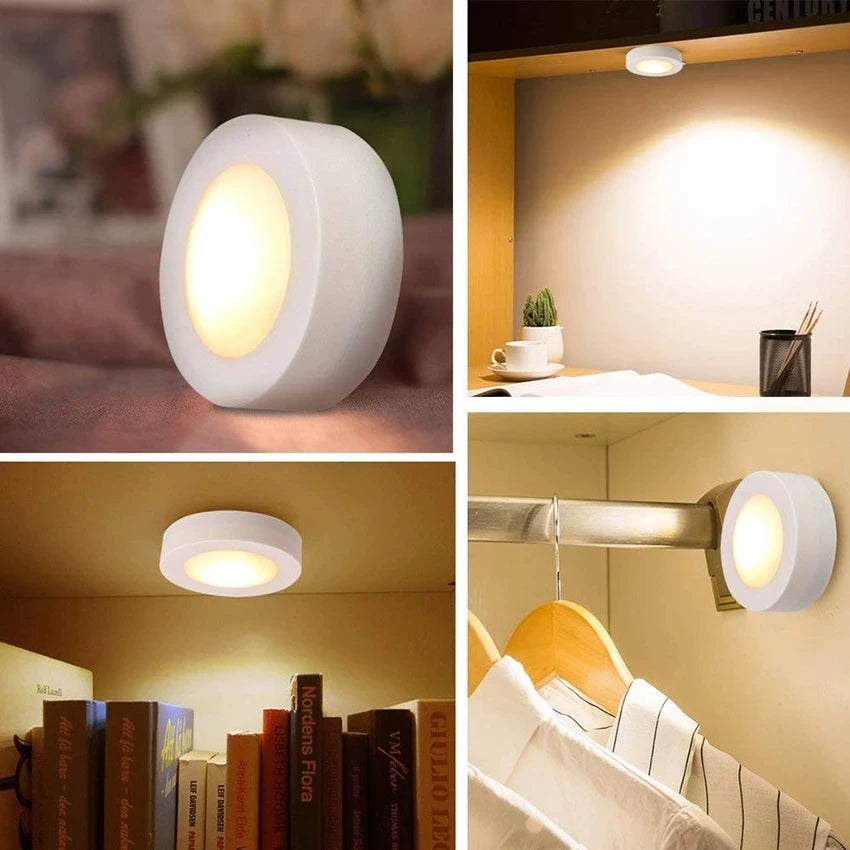 Pack of 3 Wireless LED Night Lights with Remote Control – Ultra-Bright