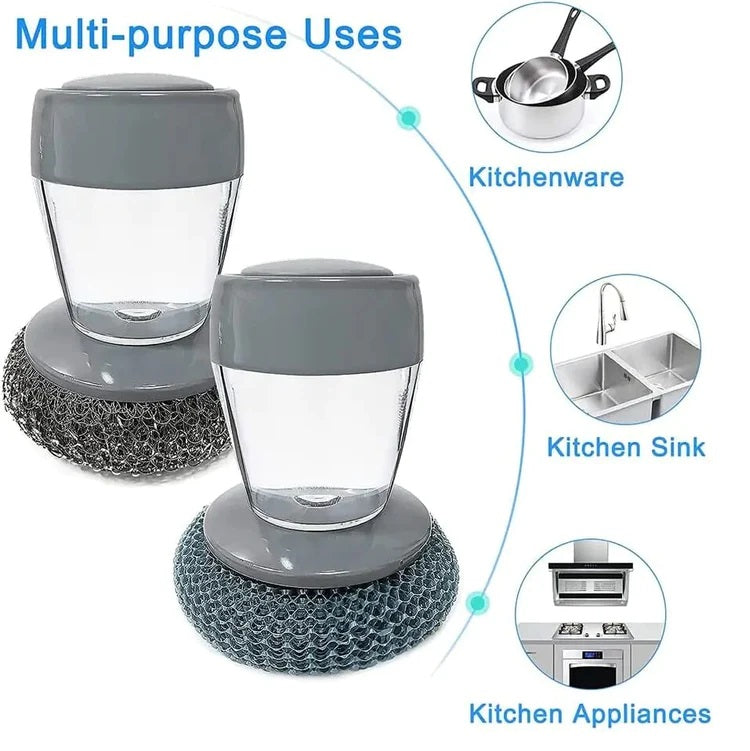 Soap Dispenser Palm Scrub Brush