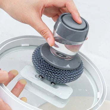 Soap Dispenser Palm Scrub Brush