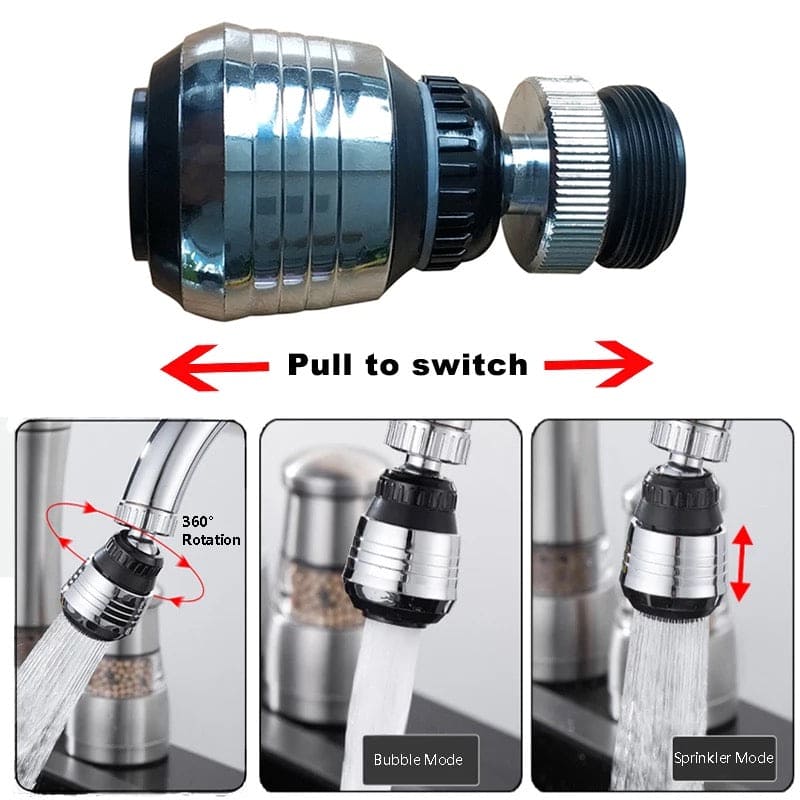 Dual Mode Faucet Extension, Water Saving Tap