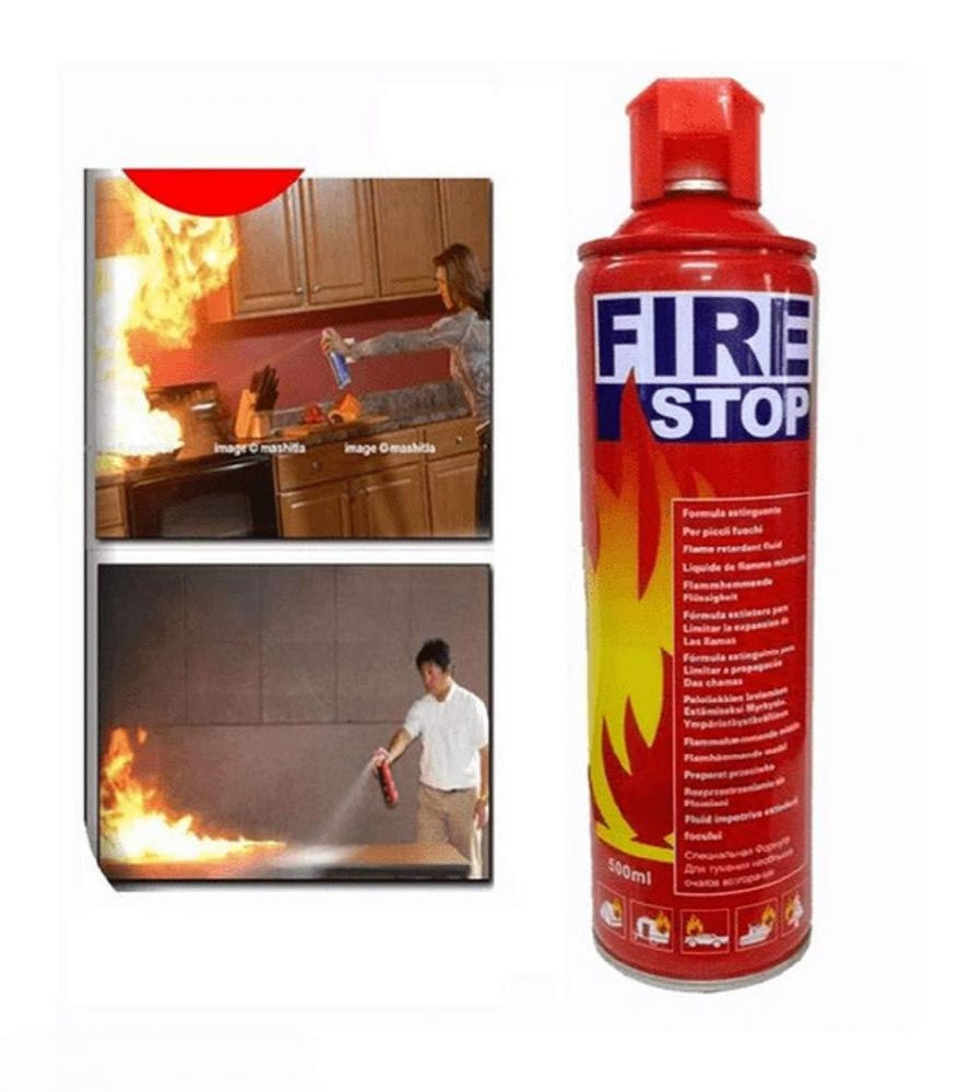 Portable Mini Fire Extinguisher, Fire Stopper Spray 500 Ml