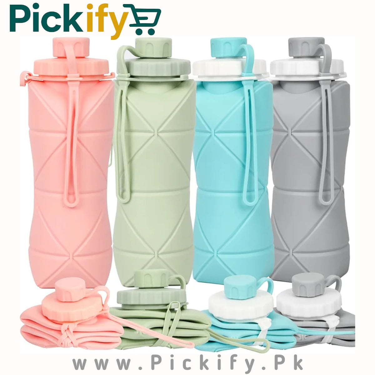Foldable Water Bottle, 600 Ml