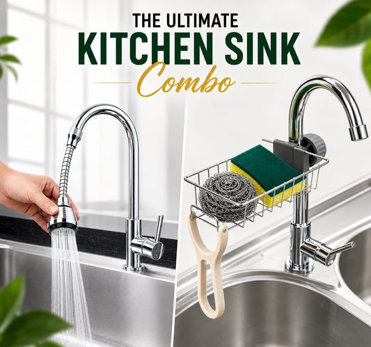 Kitch Sink Deal, Sink Rack +Turbo flex Faucet