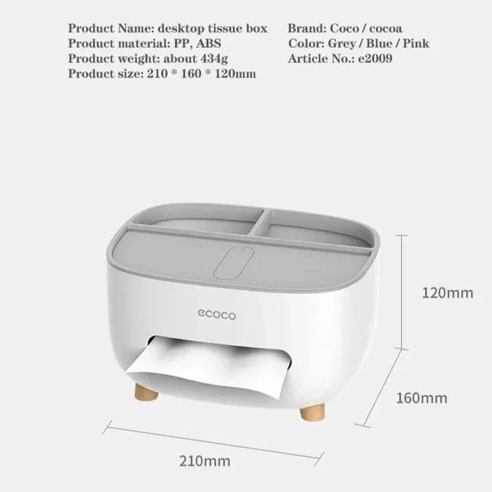 Multifunction Tissue Box Organizer