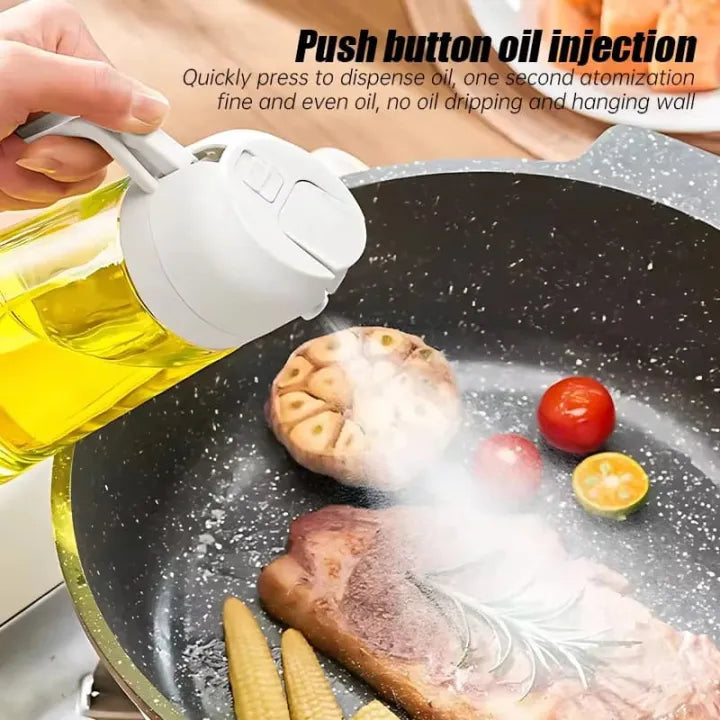 2 in 1 Oil Sprayer & Dispenser Bottle, 450 Ml