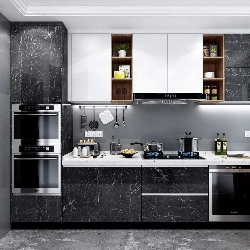 Self-Adhesive Black Marble Sheet