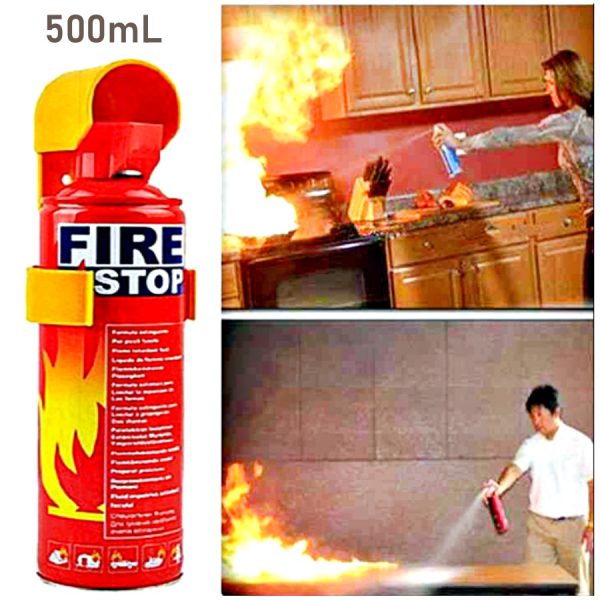 Portable Mini Fire Extinguisher, Fire Stopper Spray 500 Ml