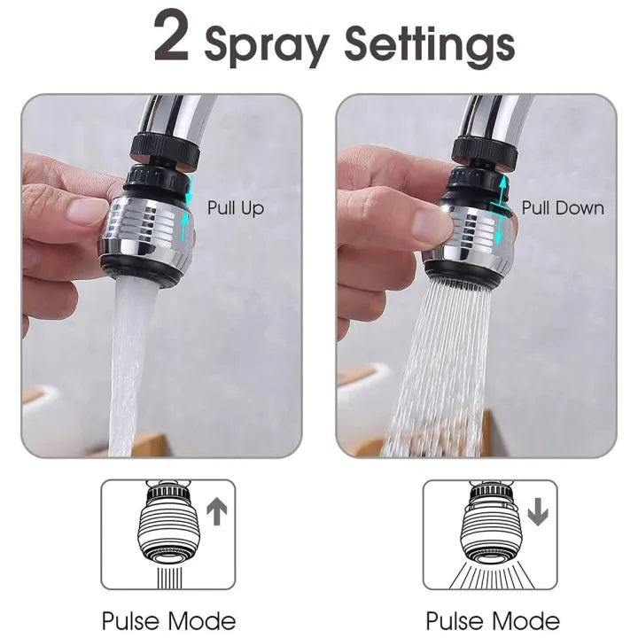 Dual Mode Faucet Extension, Water Saving Tap