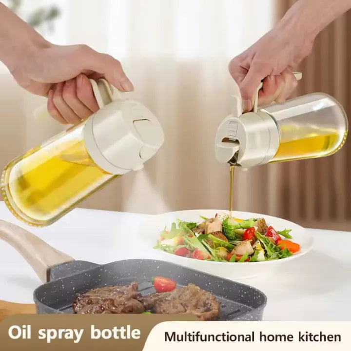 2 in 1 Oil Sprayer & Dispenser Bottle, 450 Ml