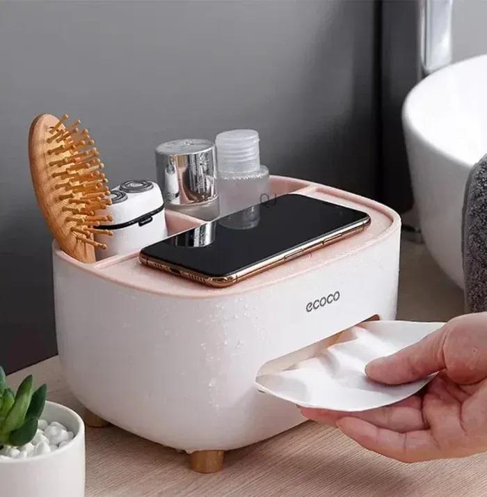Multifunction Tissue Box Organizer