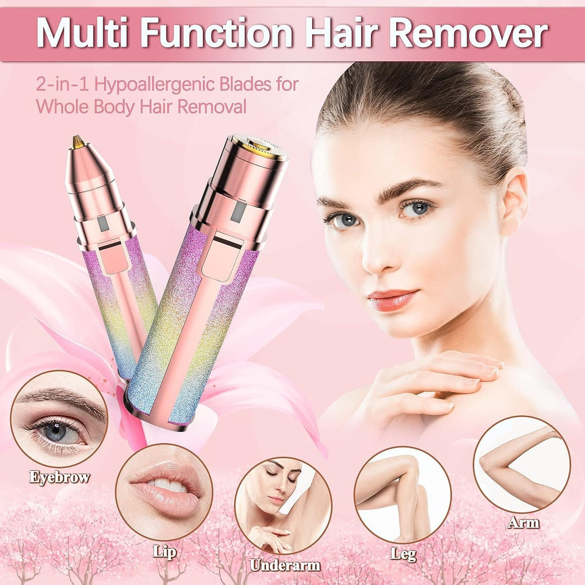 2 in 1 Eyebrow & Facial Hair Remover